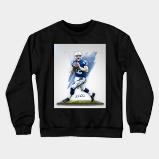 Andrew Luck Indianapolis Sports Art Crewneck Sweatshirt